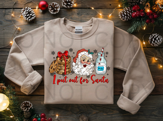 I Put Out For Santa #5928 - Ready to Press DTF Transfer Full Color
