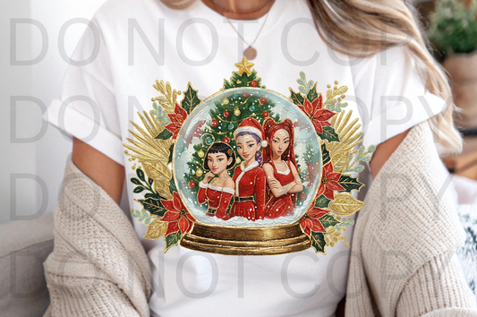 Huntrx Snowglobe #6035 - Ready to Press DTF Transfer Full Color