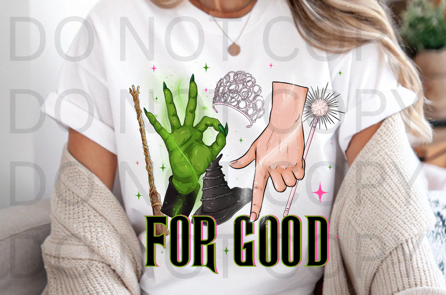For Good #6039 - Ready to Press DTF Transfer Full Color