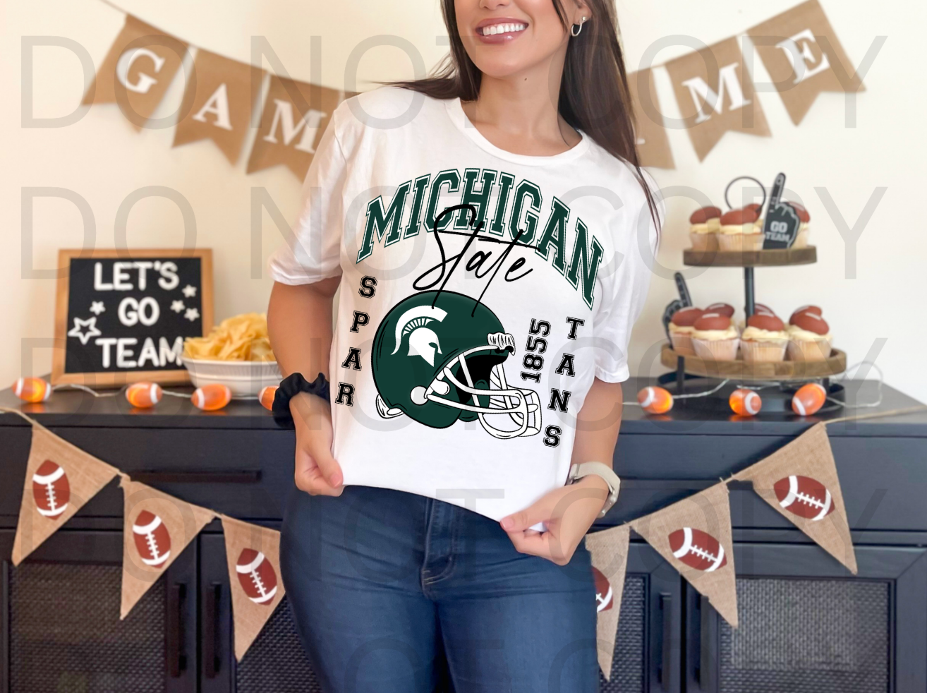 Michigan State #6056 - Ready to Press DTF Transfer Full Color