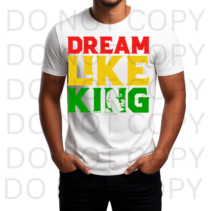 Pan African Flag, Dream Like King #6070 - Ready to Press DTF Transfer Full Color