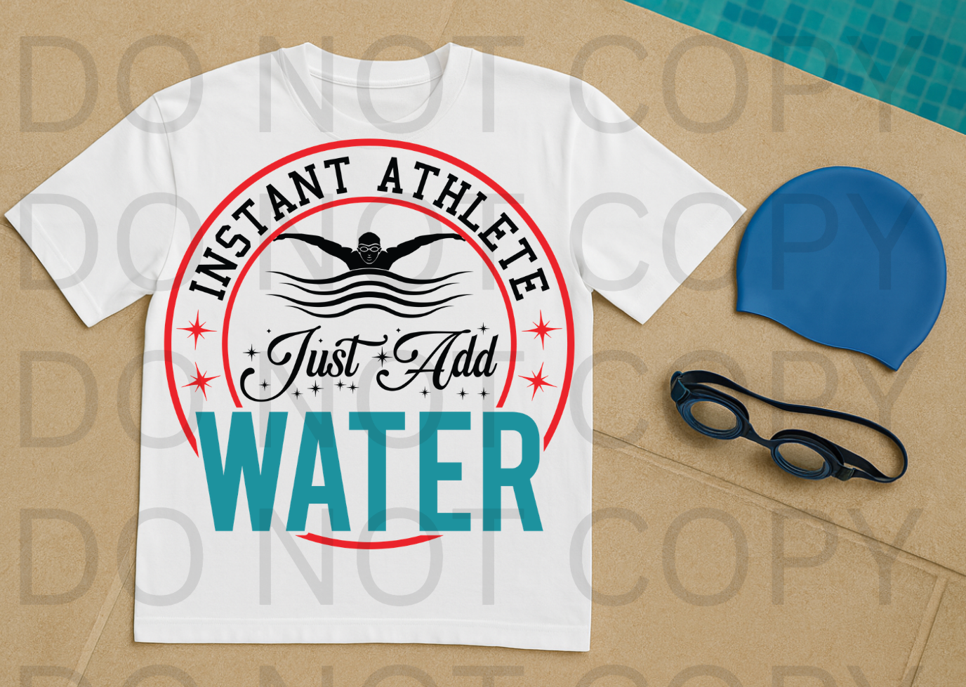 Instant Athlete Just Add Water #6081 - Ready to Press DTF Transfer Full Color
