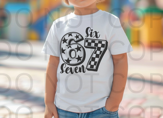 Retro Six Seven #6089 - Ready to Press DTF Transfer Full Color
