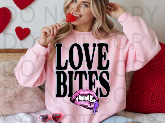 Love Bites #6100 - Ready to Press DTF Transfer Full Color