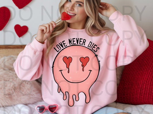 Love Never Dies #6103 - Ready to Press DTF Transfer Full Color