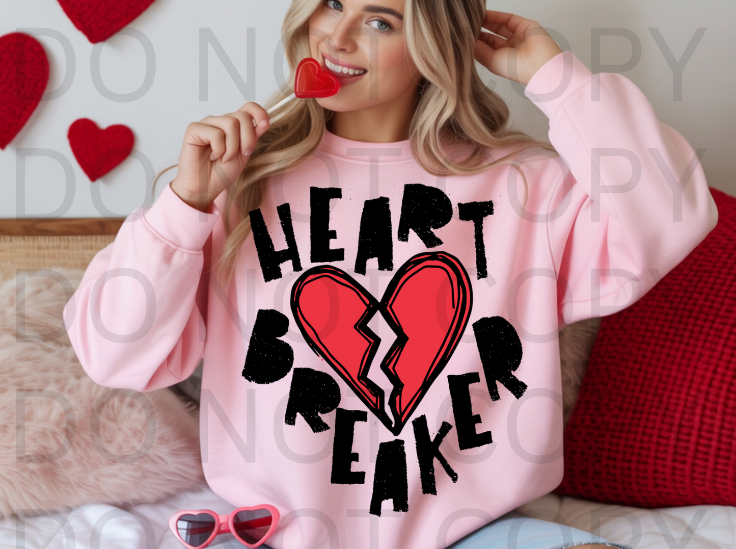 Heart Breaker #6098 - Ready to Press DTF Transfer Full Color