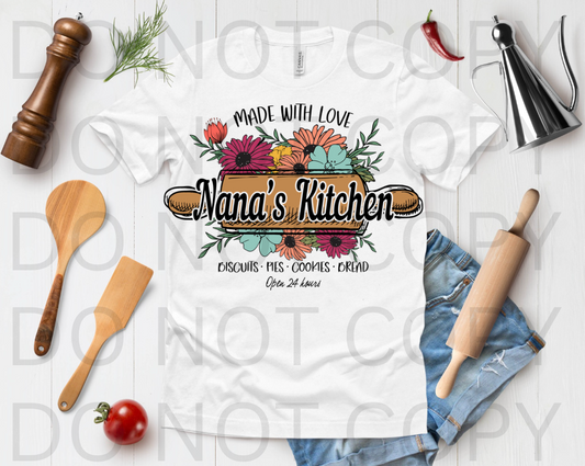 Mad With Love - Nanas Kitchen #6127 - Ready to Press DTF Transfer Full Color