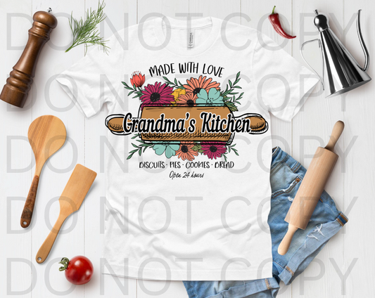 Mad With Love - Grandmas Kitchen #6136 - Ready to Press DTF Transfer Full Color
