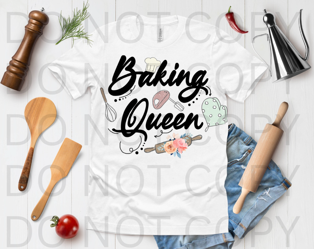 Baking Queen #6131 - Ready to Press DTF Transfer Full Color