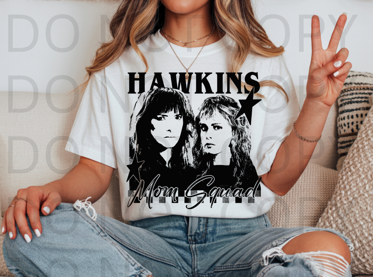 Hawkins Mom Squad #6148 - Ready to Press DTF Transfer Full Color