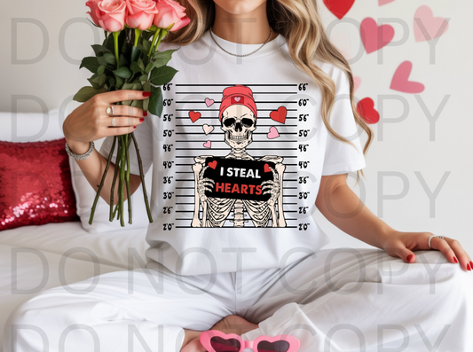 I Steal Hearts #6155 - Ready to Press DTF Transfer Full Color