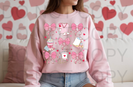 Valentine Nurse #6231 - Ready to Press DTF Transfer Full Color