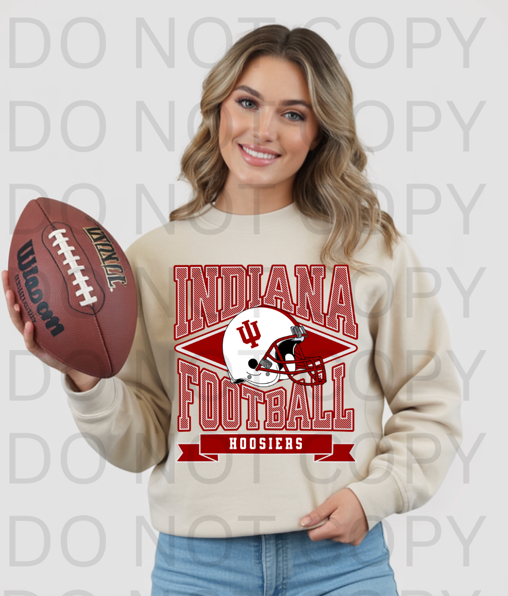 Indiana Football Hoosiers #6244 - Ready to Press DTF Transfer Full Color