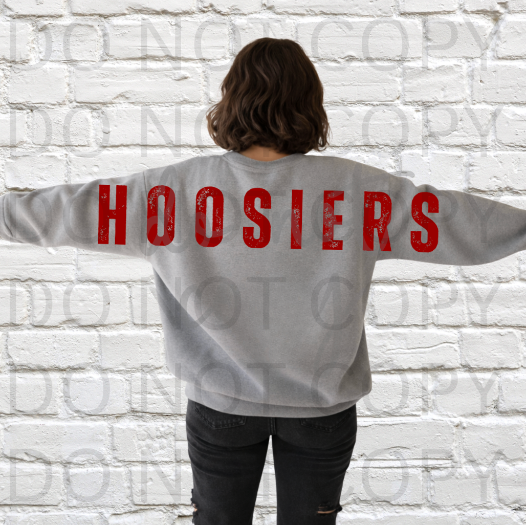 Hoosier Distressed #6237  - Ready to Press DTF Transfer Full Color