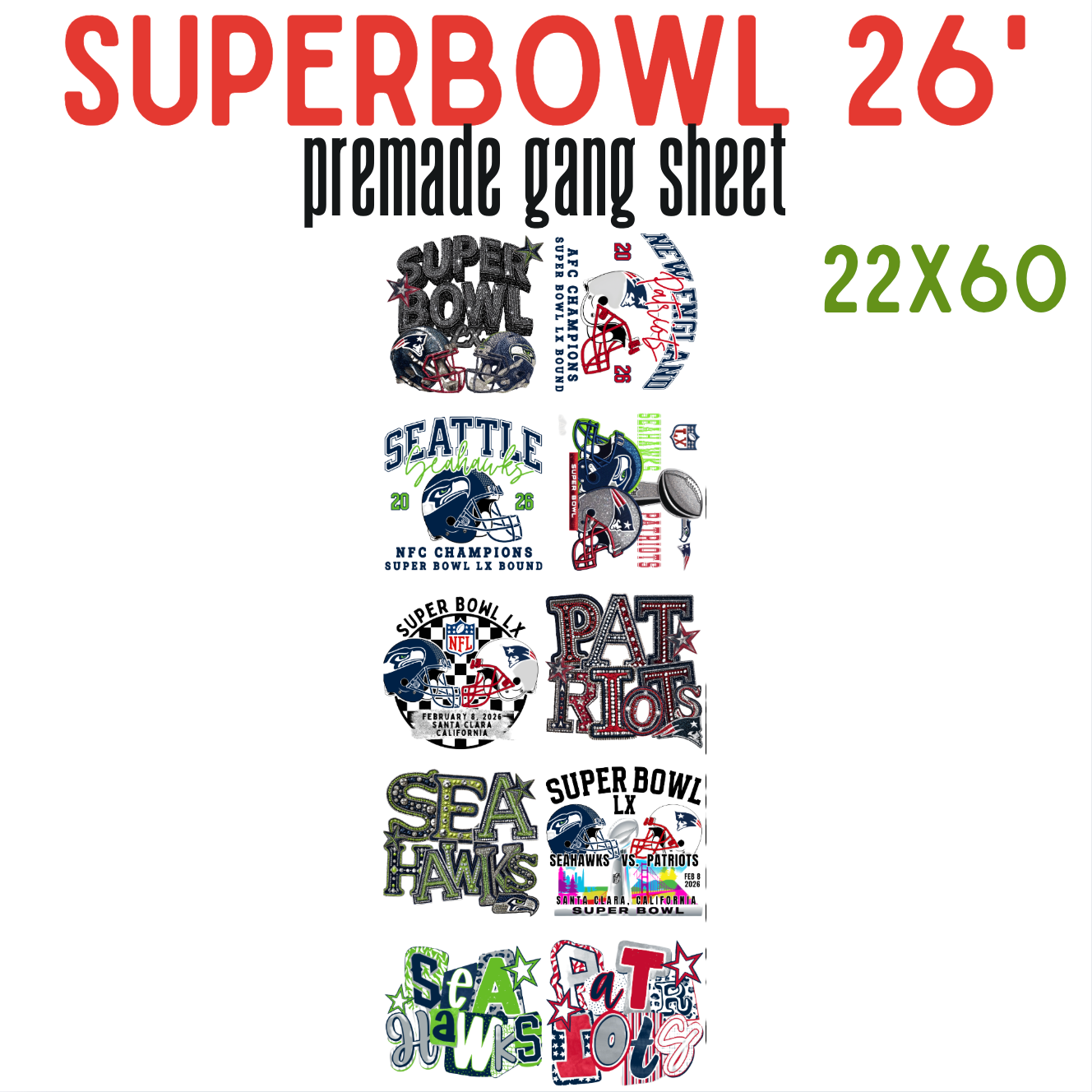 SB 2026 Pre-Made DTF Gang Sheet 22x60