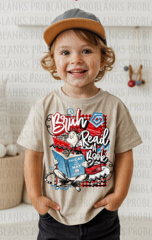 Seuss - Bruh Read A Boo #6335 - Ready to Press DTF Transfer Full Color