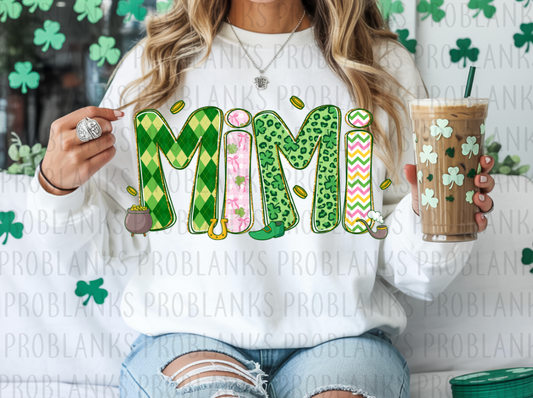 St Patty's Mimi #6356 - Ready to Press DTF Transfer Full Color