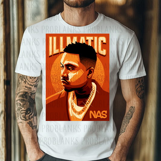 Illmatic - Nas #6361 - Ready to Press DTF Transfer Full Color