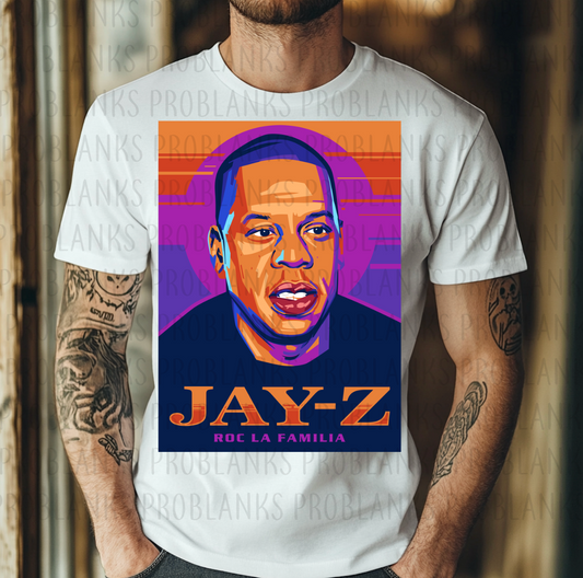 Jay-Z #6363 - Ready to Press DTF Transfer Full Color