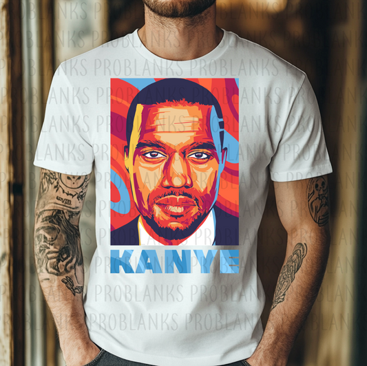 Kayne West #6364 - Ready to Press DTF Transfer Full Color