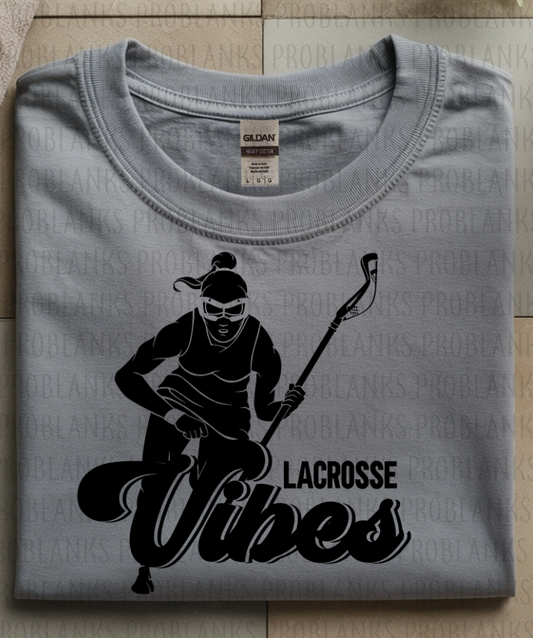 Lacrosse Vibes - Female #6382 - Ready to Press DTF Transfer Full Color