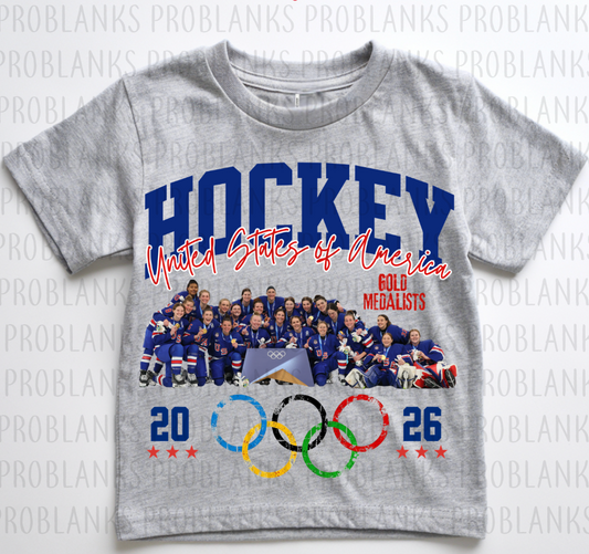 Womens USA Hockey Team #6394 - Ready to Press DTF Transfer Full Color