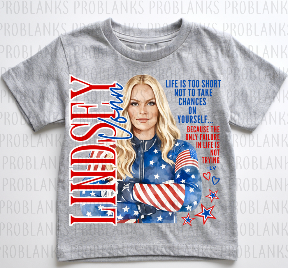Lindsey Vonn #6399 - Ready to Press DTF Transfer Full Color