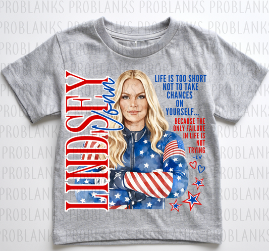 Lindsey Vonn #6399 - Ready to Press DTF Transfer Full Color