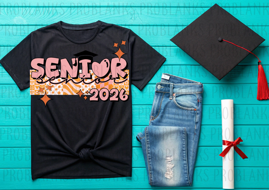 Groovy 2026 Senior #6427  - Ready to Press DTF Transfer Full Color