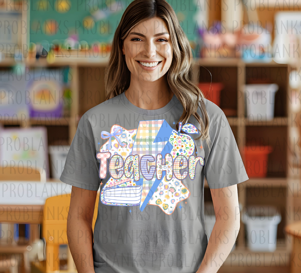 Preppy Teacher #6447 - Ready to Press DTF Transfer Full Color