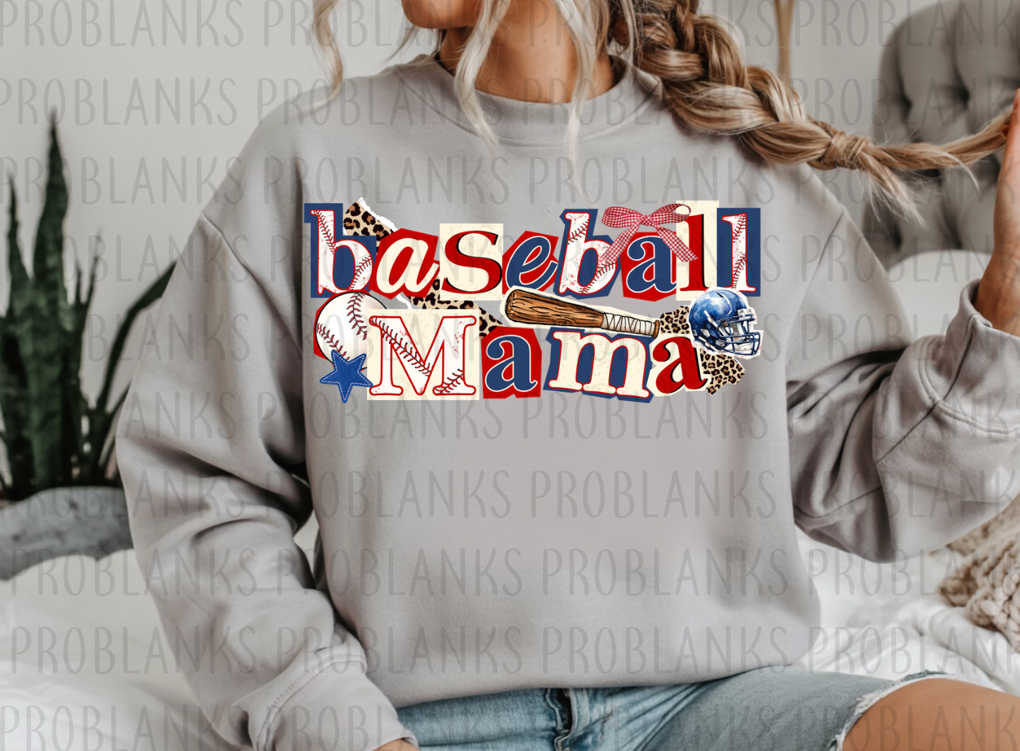 Baseball Mama #6487 - Ready to Press DTF Transfer Full Color