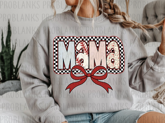Baseball Mama #6478 - Ready to Press DTF Transfer Full Color
