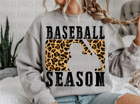 Animal Print Baseball Season #6475 - Ready to Press DTF Transfer Full Color