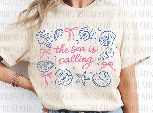 The Sea Is Calling #6514 - Ready to Press DTF Transfer Full Color