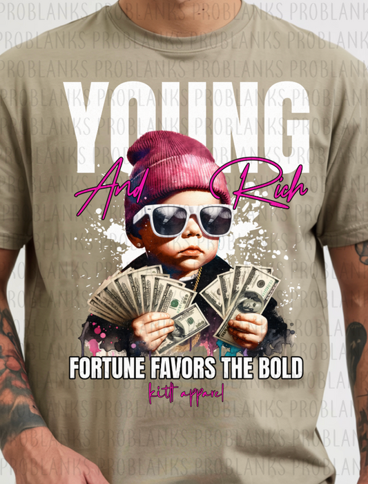 Young and Rich Streetwear #6533 - Ready to Press DTF Transfer Full Color