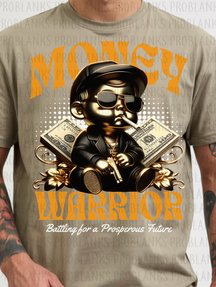 Money Warrior #6535 - Ready to Press DTF Transfer Full Color