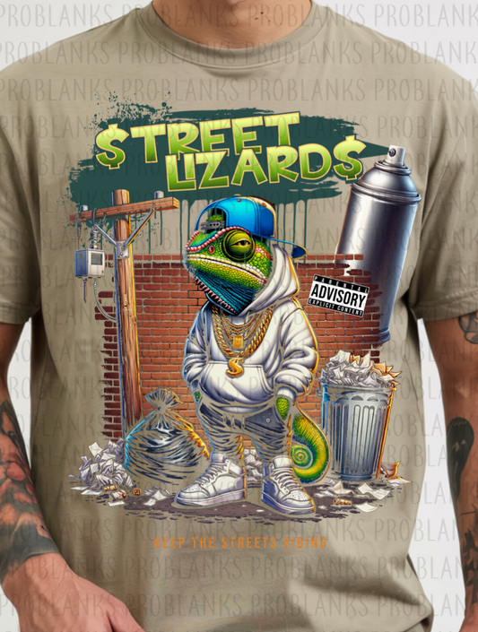 Street Lizard #6536 - Ready to Press DTF Transfer Full Color