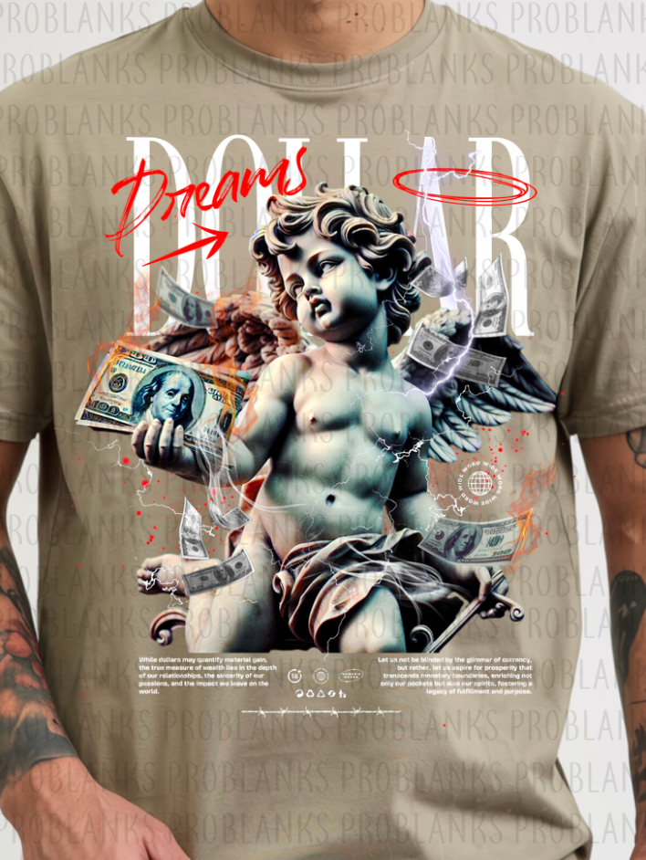 Dollar Dreams #6537 - Ready to Press DTF Transfer Full Color