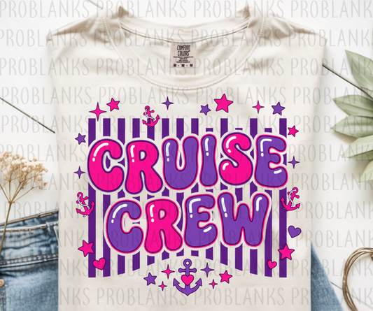 Cruise Crew #6617 - Ready to Press DTF Transfer Full Color