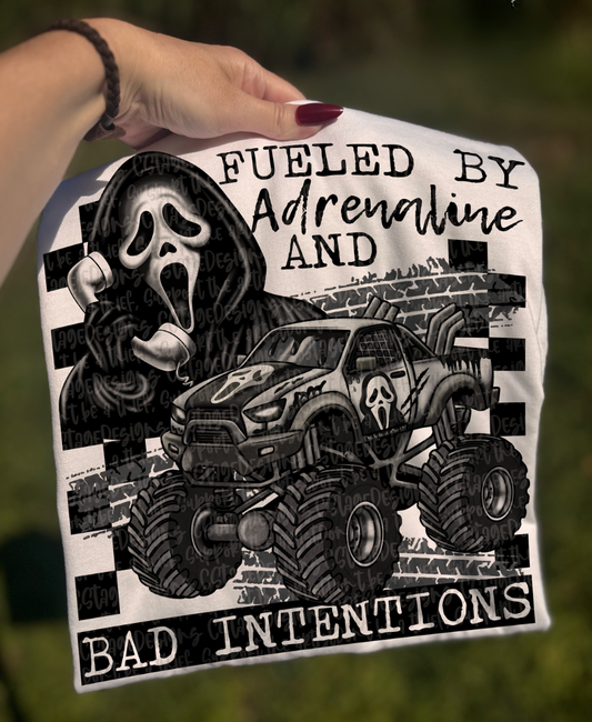 Adrenaline & Bad Intentions #6626 - Ready to Press DTF Transfer Full Color