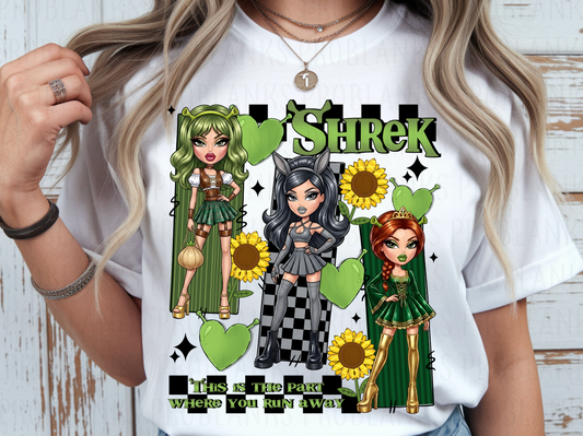 Green Oger Bratz #6733 - Ready to Press DTF Transfer Full Color