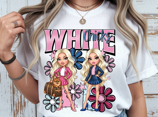 Bratz White Chicks #6730 - Ready to Press DTF Transfer Full Color