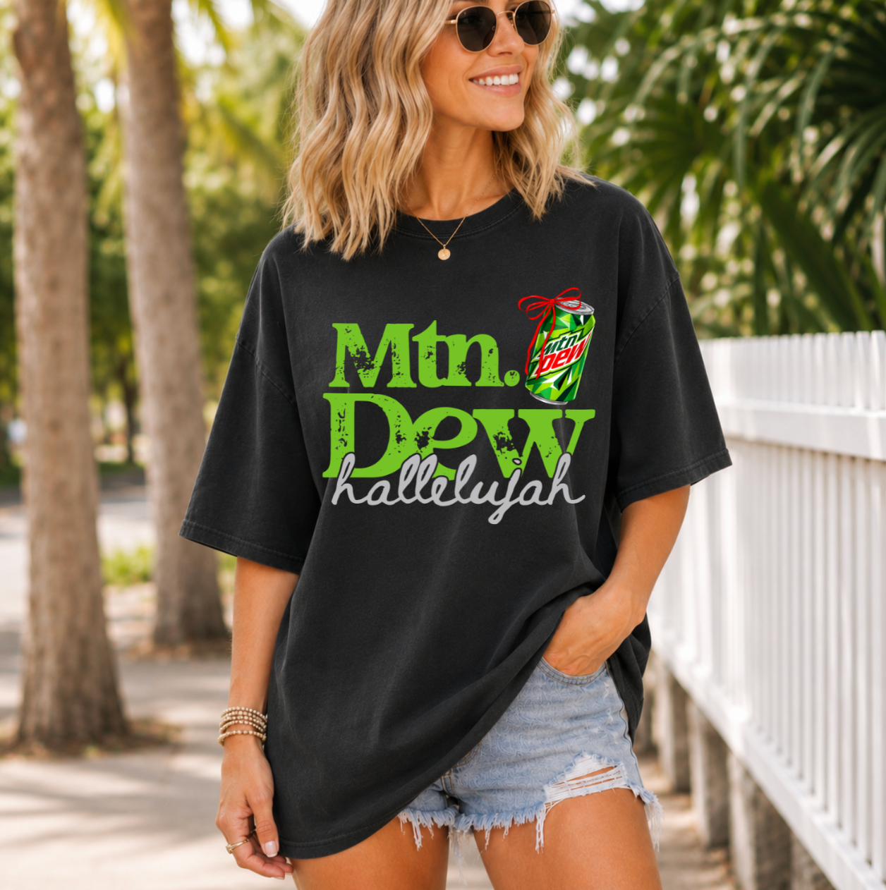 Mtn Dew Hallelujah #6786 - Ready to Press DTF Transfer Full Color