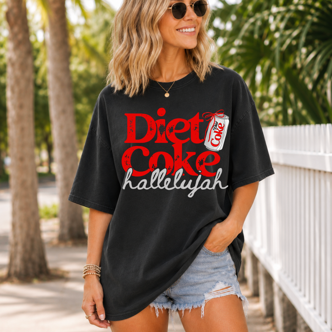 Diet Coke Hallelujah #6794 - Ready to Press DTF Transfer Full Color