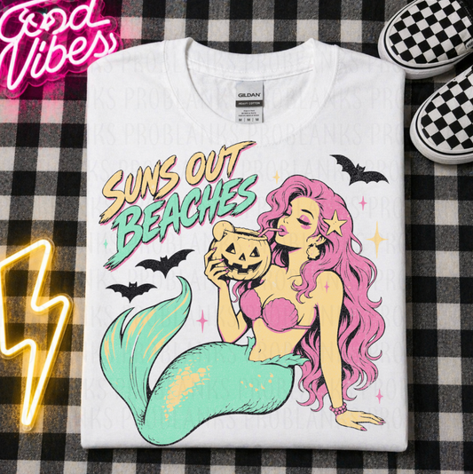 Suns Out Beaches #6816 - Ready to Press DTF Transfer Full Color