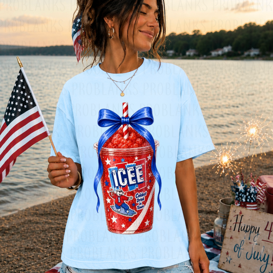 Single Patriotic ICEE #6831 - Ready to Press DTF Transfer Full Color