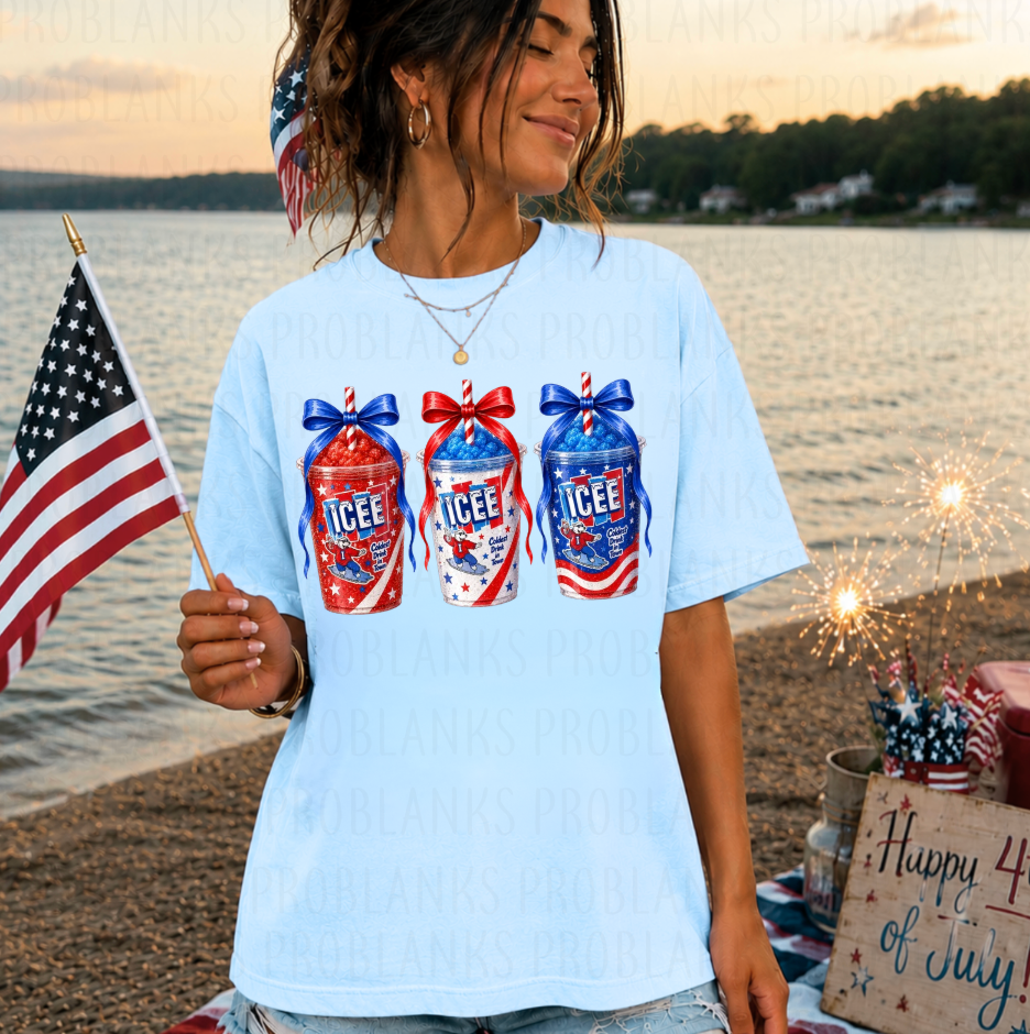 Patriotic ICEE #6824 - Ready to Press DTF Transfer Full Color