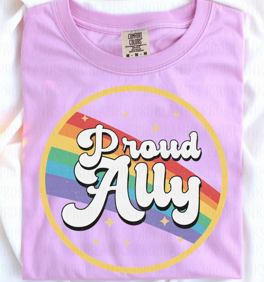 Proud Ally #6983 - Ready to Press DTF Transfer Full Color