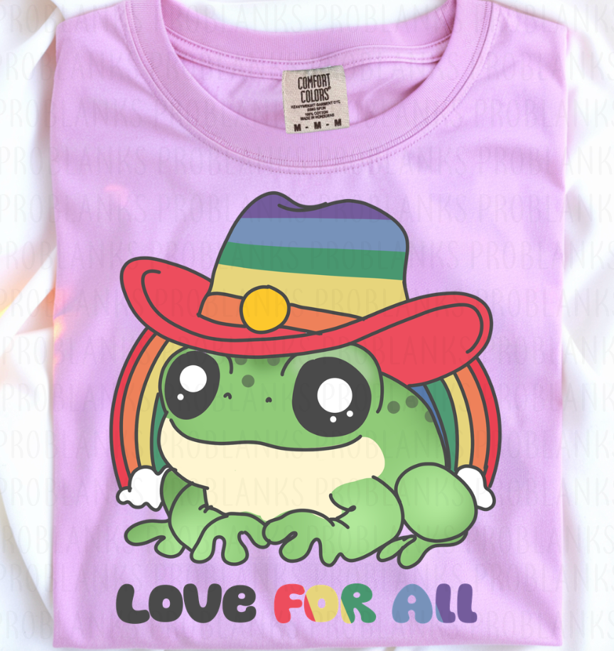 Country Frog, Love For All - $2 Transfer Thursday - ADULT 11 Inch Transfer