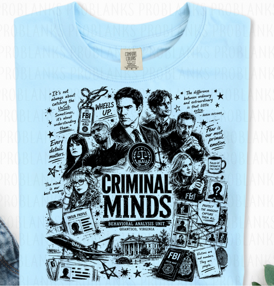 Criminal Minds Collage #6896 - Ready to Press DTF Transfer Full Color
